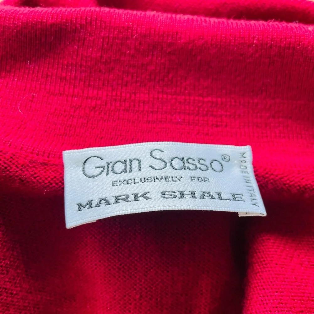 New! GRAN SASSO For Mark Shale NEW Wool Knit Button Front Sweater  Size …